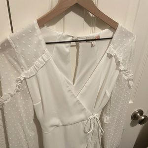 White Wrap Dress
